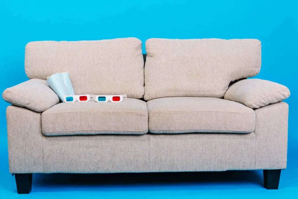 Modern sofa showing TDI flexible foam application
